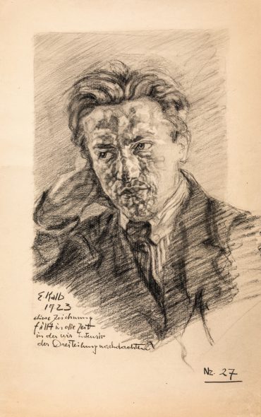 Edmund Kalb, Ritratto di Alfons Fritz, 1923. Vorarlberg Museum, Bregenz. Photo Markus Tretter