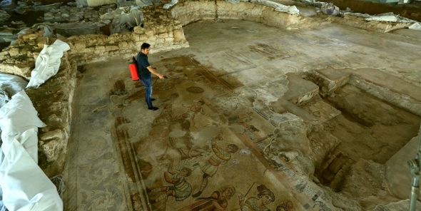 I mosaici romani rinvenuti nel paesino di Noheda