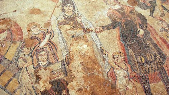 I mosaici romani rinvenuti nel paesino di Noheda