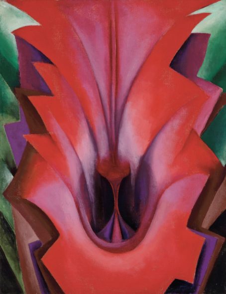 Georgia O'Keeffe (1887-1986), Inside Red Canna, 1919. 22 x 17 in (55.9 x 43.2 cm)
