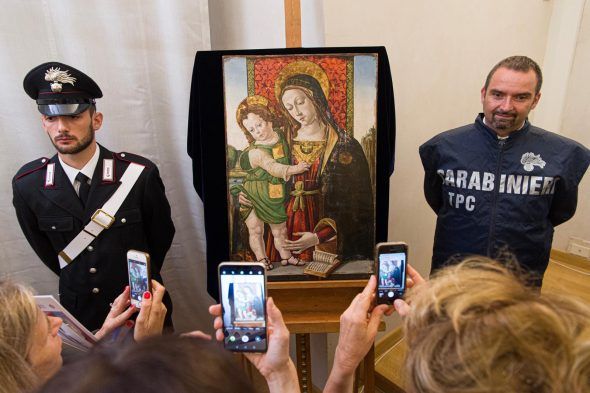 La Madonna col Bambino di Pinturicchio esposta alla Galleria Nazionale dell’Umbria