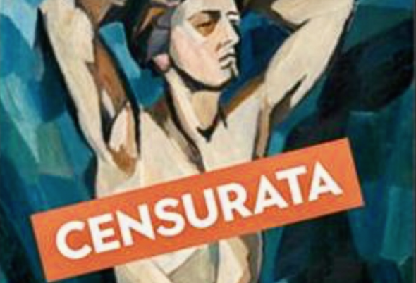 L'opera Modella (su sfondo blu), della Goncharova, censurata da Instagram