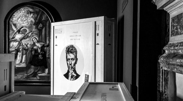 L’arrivo a Venezia de “L’angelo annuncia il martirio a Santa Caterina d’Alessandria” di Tintoretto, già nella collezione di Bowie (Andrea Avezzù Photography)