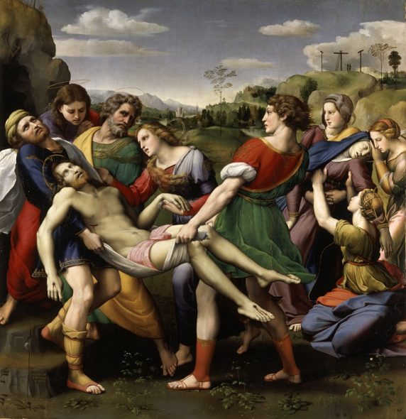 Raffaello Sanzio, Deposizione, 1507, olio su tavola, 179 x 174 cm, Galleria Borghese © Ministero per i beni e le attività culturali - Galleria Borghese
