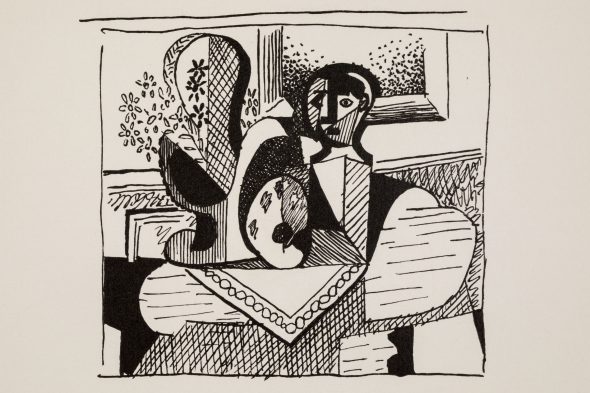 Pablo Picasso, acqueforte originale per "Le chef-oeuvre inconnu" di Honoré de Balzac, 1931