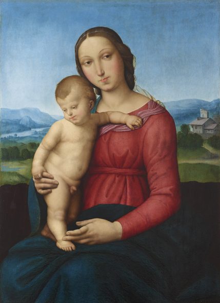 Associate of Raffaello Sanzio, called Raphael (1483–1520) Madonna and Child, oil on panel, 56,5 x 41,5 cm, € 300.000 – 400.000