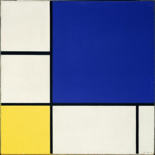 Piet Mondrian, Composizione con giallo e blu
