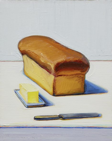 Wayne Thiebaud (Mesa, 1920) Bread, 1962-1997 Olio su tela 50.8 x 40.6 cm