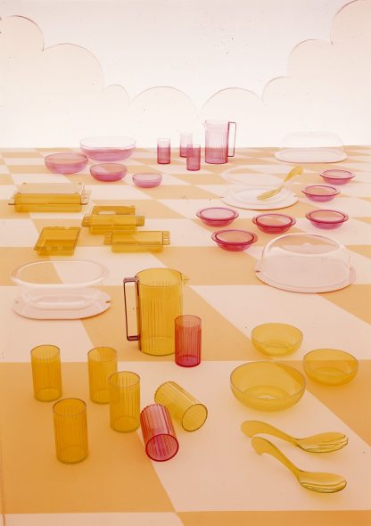 design di Anna Castelli Ferrieri, collezione "Kartell in tavola", 1976