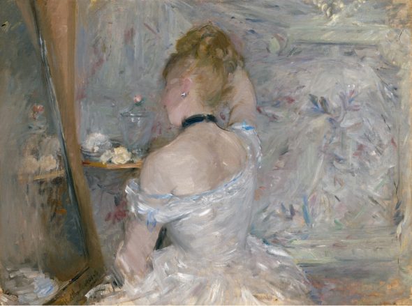 Berthe Morisot, Femme à sa toilette, 1875-1880. The Art Institute of Chicago