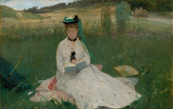 Berthe Morisot, La Lecture [L’Ombrelle verte], 1873. The Cleveland Museum of Art