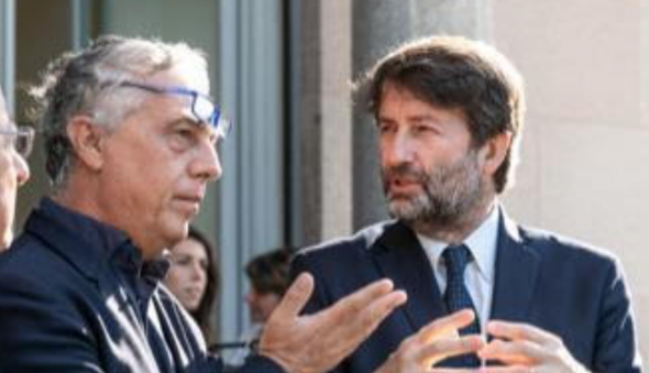 Dario Franceschini a Milano con Stefano Boeri