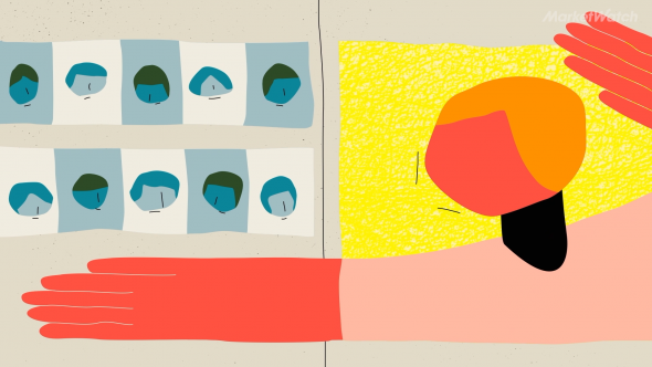Screenshot from the MarketWatch animation 'Why Mailchimp CEO Ben Chestnut prefers sticky notes to PowerPoints.'