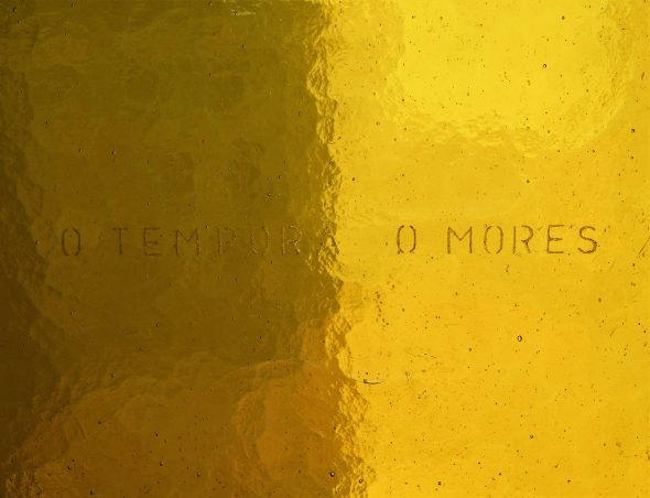 Penzo+Fiore, Rifrazioni diacroniche #2, 2019, vetro inciso, courtesy galleria massimodeluca
