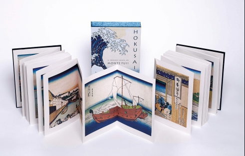 Makushita Hokusai pubblica Le Trentasei vedute del monte Fuji