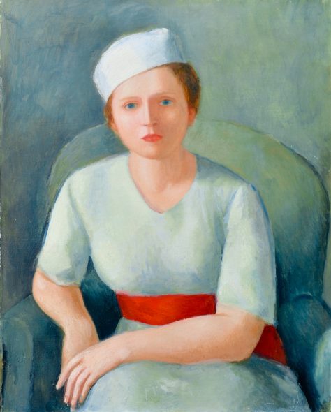 Virgilio Guidi, Donna dalla cintura rossa, 1934