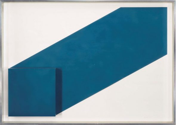 Rodolfo Aricò (1930-2002), Senza titolo, tecnica mista su cartoncino, 72 x 101.5 x 7 cm. Eseguito nel 1969 ca. © Archivio Rodolfo Aricò, Milano