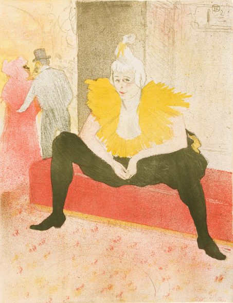 Un clown seduto, Toulouse Lautrec