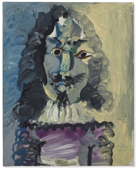 Asta Christe's FIAC Parigi 2019 Pablo Picasso, Mousquetaire. Buste, 1967, stimato 3.000.000 - 5.000.000€, prezzo di vendita 3.464.000€