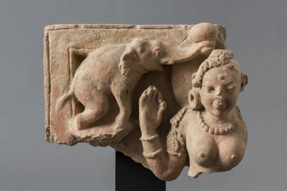 Gaja Lakṣmī, India settentrionale, V secolo d.C., terracotta, 30 cm
