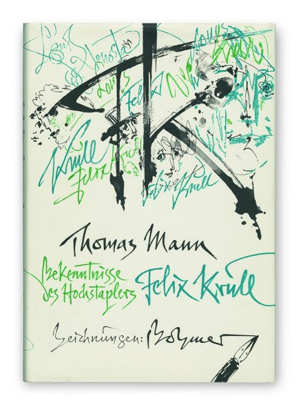 Gunter Böhmer, copertina di Thomas Mann, Bekenntnisse des Hochstaplers Felix Krull, Der Memoiren erster Teil, Büchergilde Gutenberg, Frankfurt am Main Wien Zürich 1975