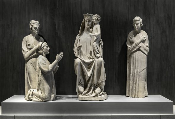 Lupo di Francesco Tabernacolo Camposanto, marmo 1320 particolare