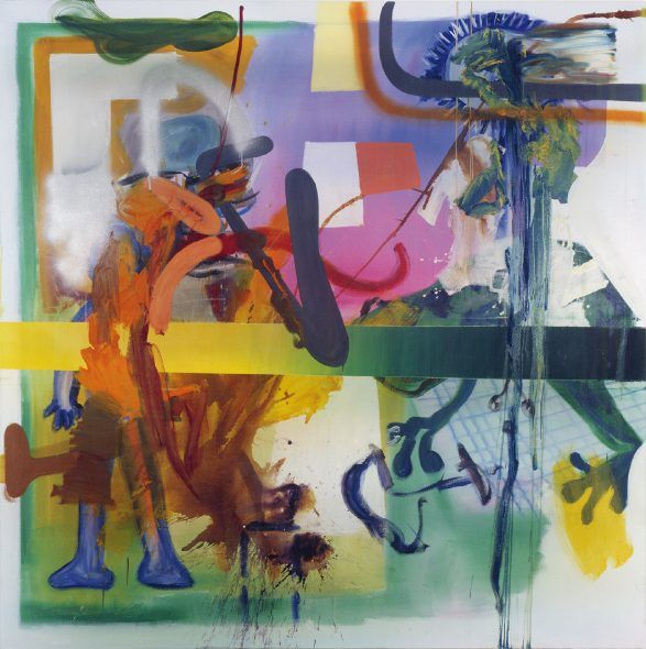 Oehlen, Dr, 2002, acrilico, olio su tela, Galleria Alfonso Artiaco