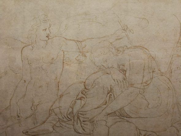 Giulio Romano, Amore sveglia Psiche punzecchiandola con le sue frecce