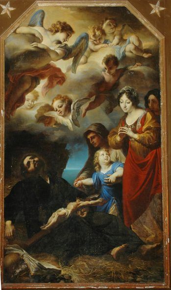 Morte di San Francesco Saverio, Legnanino (pre-restauro)