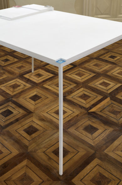 Giovanni De Lazzari, Imago, 2014, legno, ferro, olio su tavola preparata