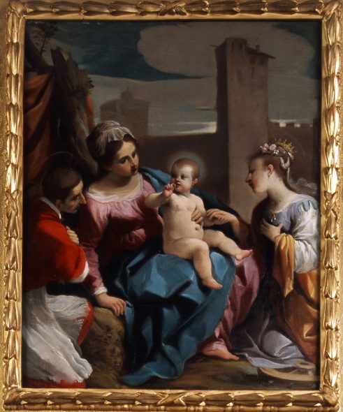 Guercino Pinacoteca Cento 2019 Matrimonio mistico di Santa Caterina, 1614