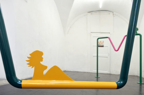 Cuore Selvaggio. Matteo Montagna, 2019, veduta della mostra a Current, Milano, dettaglio. Courtesy l’artista e Current.