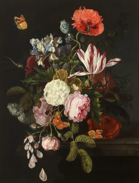 Artcurial novembre 2019 Cornelis Kick, Bouquet de fleurs sur un entablement, stimato €150,000-200,000