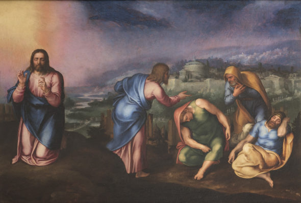 Marcello Venusti L’Orazione nell’orto , 1545-60 olio su tavola , cm 53x76 Roma, Gallerie Nazionali Barberini Corsini 