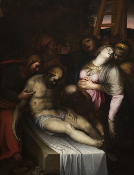 Marcello Venusti Deposizione di Cristo , 1550 -1570 olio su tela, cm 103x78 Roma, Accademia Nazionale di San Luca