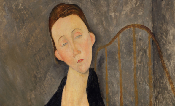 Amedeo Modigliani, Lunia Czechowska (à la robe noire), 1919 (particolare)