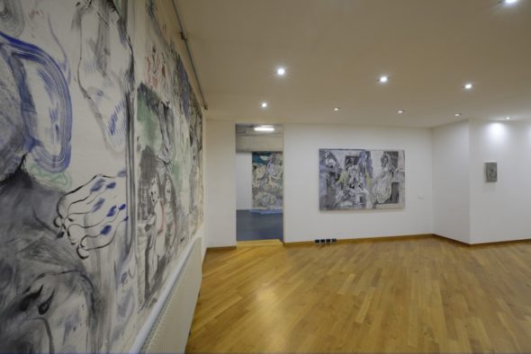 Between the devil and the deep blue sea, Nebojsa Despotovic, 2018, Installation view, Boccanera Gallery Trento