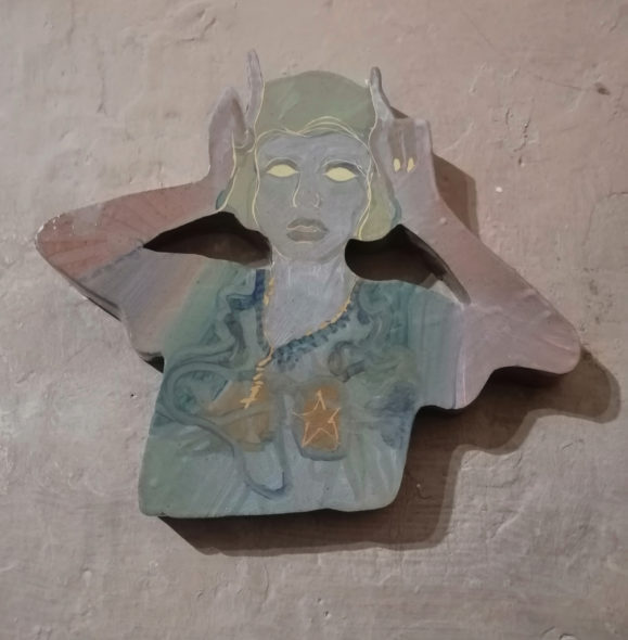 Elena Monzo ghost,ceramica, 60x50cm