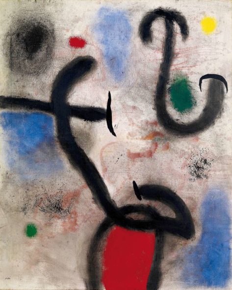 Femme et oiseau, Joan Miró, 1964