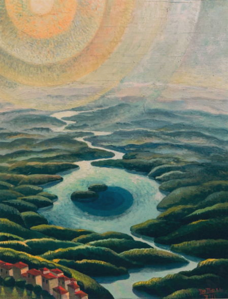 Gerardo Dottori, Paesaggi con lago e fiumi