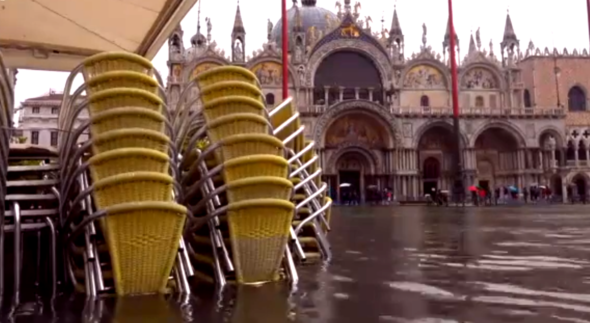 La Basilica di San Marco minacciata dall’acqua alta