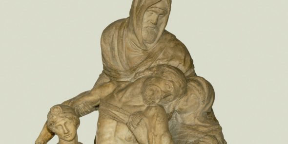 Particolare della Pietà di Michelangelo dell’Opera del Duomo di Firenze, nota come Pietà Bandini