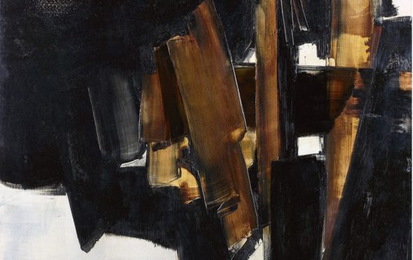 Pierre Soulages, Peinture, 200 x 162 cm, 14 mars 1960 (particolare)