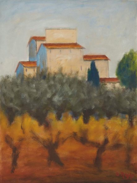 Asta moderna e contemporanea Pandolfini dicembre 2019 Ottone Rosai, Paesaggio (1956)