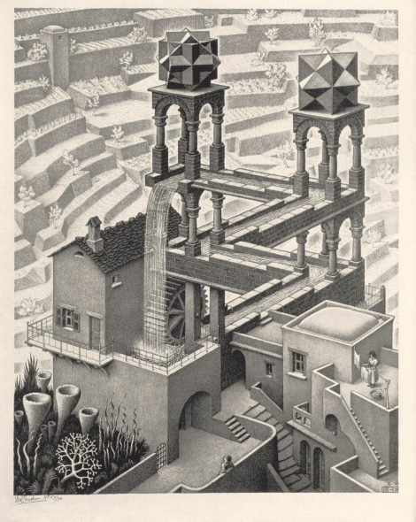 Escher Trieste dicembre 2019 Cascata, 1961