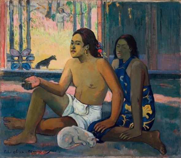 Paul Gauguin (Parigi, 1848 - Hiva Oa, 1903), Eiaha ohipa (Non fanno nulla. Tahitiani in una stanza) 1896, olio su tela, 65x75 cm © Museo Statale di Belle Arti Puškin, Mosca