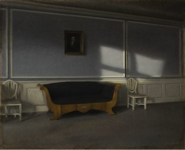 Vilhelm Hammershøi, Rayon de soleil dans le salon, III 1903, huile sur toile, 54 x 66 cm, Stockholm, Nationalmuseum, Suède - Photo © Erik Cornelius/Nationalmuseum