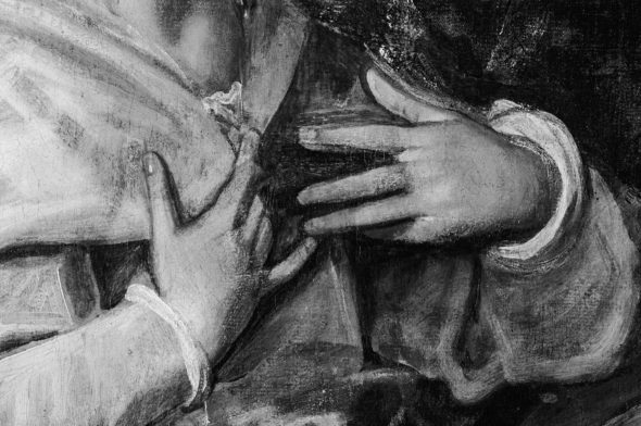 dettaglio Annunciazione del Doge Grimani, Tintoretto