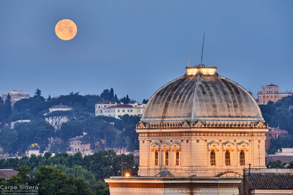 L'orizzonte sul Planetario di Roma
