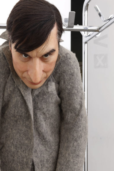 Maurizio Cattelan, La rivoluzione siamo noi, 2000 , acciaio, cera e legno, 190x47x52 ,Collezione Sandretto Re Rebaudengo